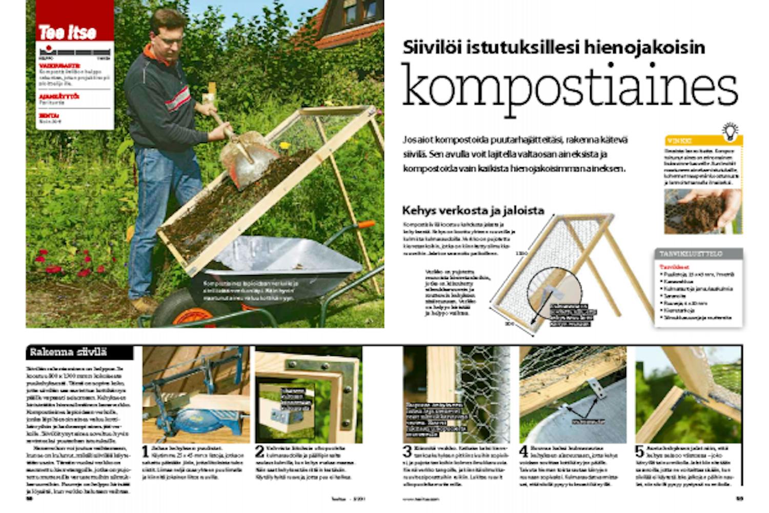 Tee itse siivilä – saat mainiota multaa Tee itse siivilä – saat mainiota multaa